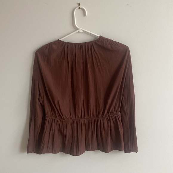 Burgundy / dark mauve Wilfred blouse - Picture 4 of 4